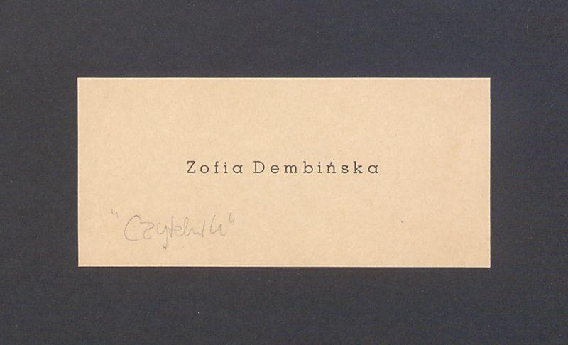 Na małym kartoniku (rodzaj wizytówki lub biletu) życzenia imieninowe dla T. Kulisiewicza