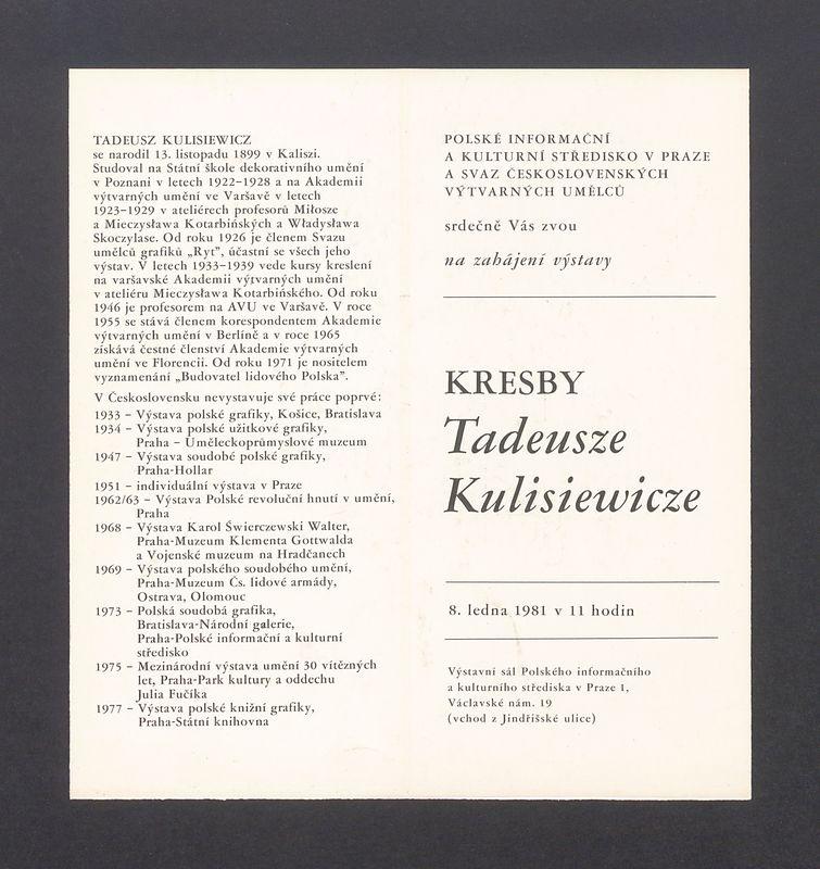 Kresby. Tadeusze Kulisiewicze 
