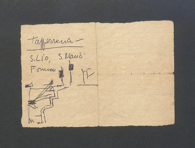 Karteczka z odręcznymi zapiskami: lista zakupów lub rzeczy do zabrania (w podróż?) i rysunek z zaznaczonymi punktami