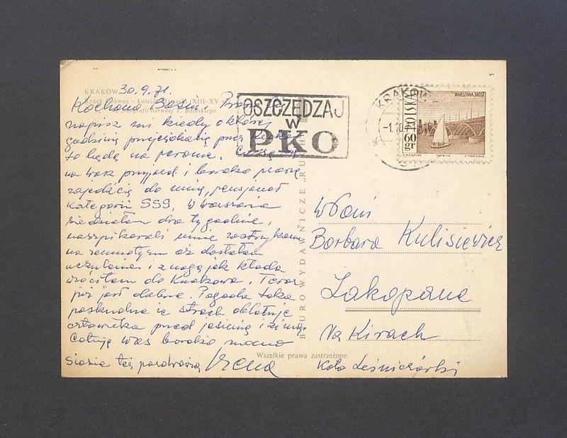 Kochana Basiu. Proszę Cię napisz mi [...]