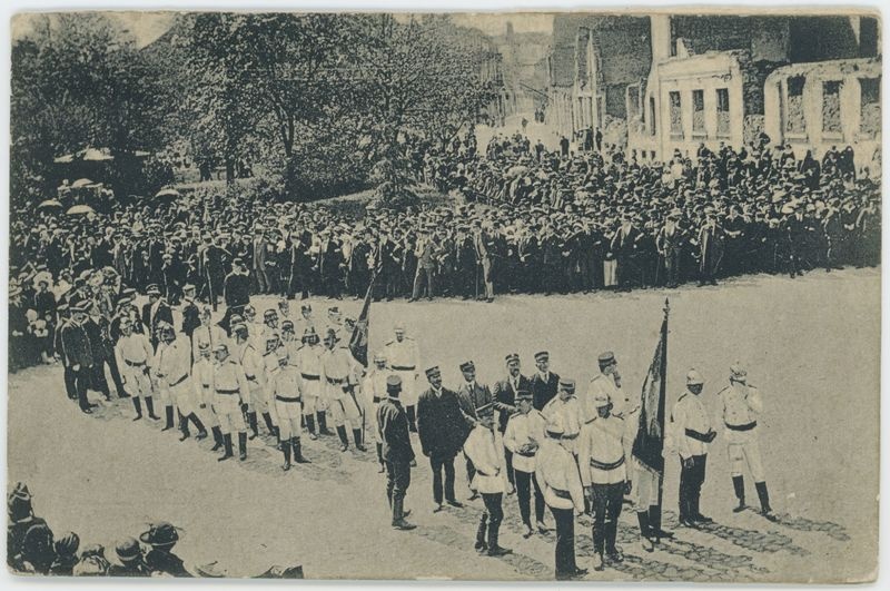 Zgromadzenie publiczne podczas I Wojny Światowej