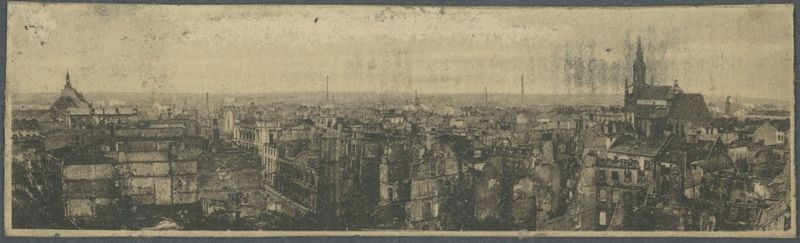 Panorama zniszczonego Kalisza