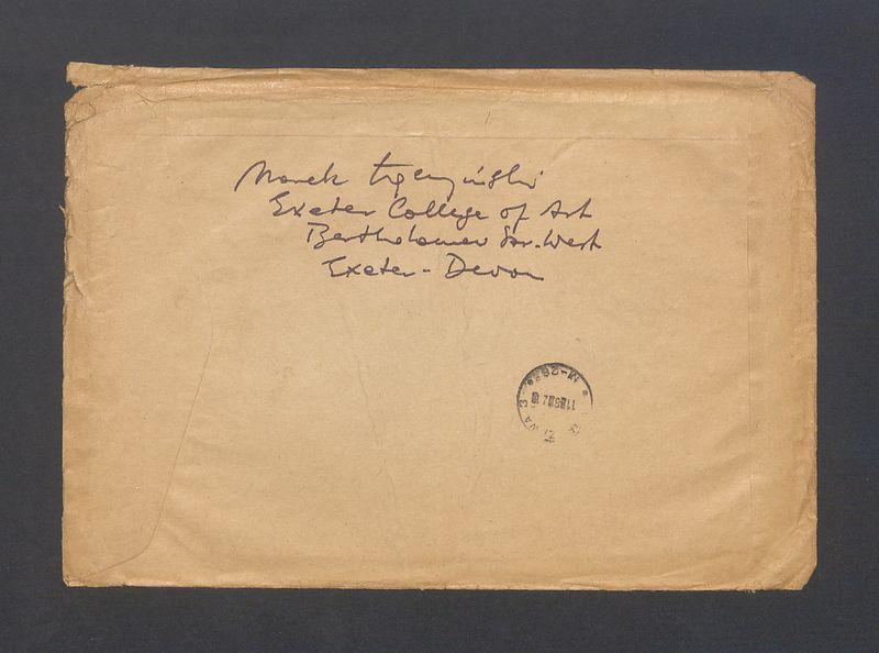 Koperta, adr. Prof. Tadeusz Kulisiewicz