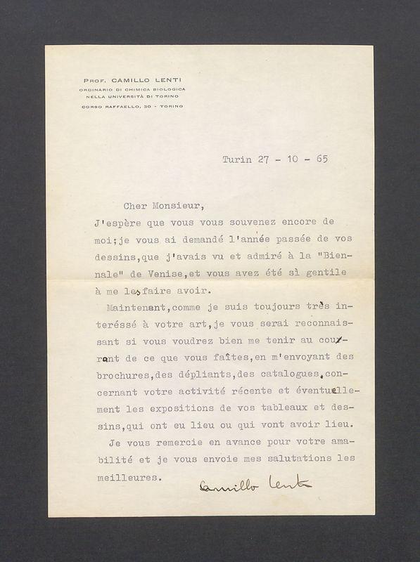 Cher Monsieur, J'espere que vous vous souvenez [...]