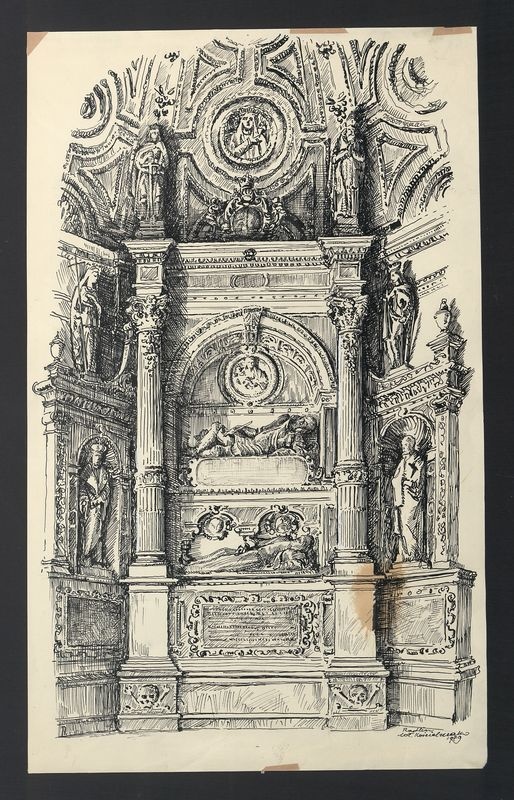 Radlin - nagrobek Andrzeja Opalińskkiego