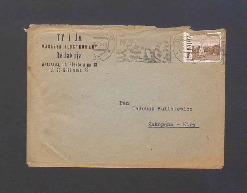 Koperta, nad. "Ty i ja" magazyn ilustrowany, Redakcja