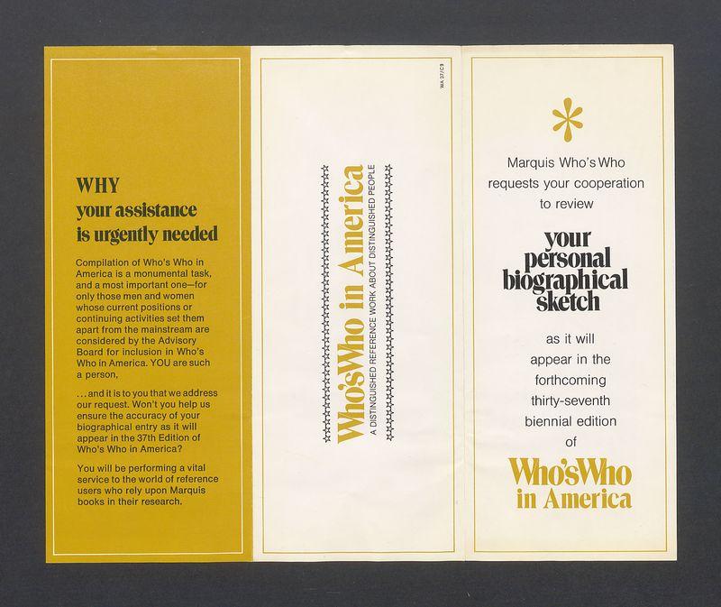 Who's who in America