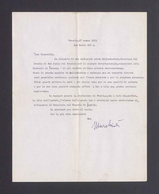 Caro Bacarelli, Le presento il mio carissimo amico Kulisciewicz [...]