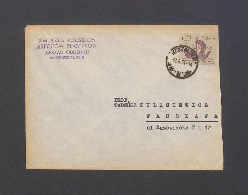 Koperta, nad. Związek Polskich Artystów Plastyków
