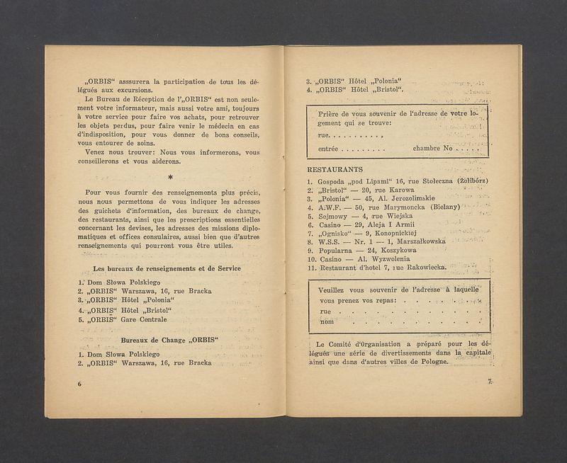 Guide a l'usage de delegues. Nous saluons les delegues au II-eme Congres Mondial des Partisants de la Paix