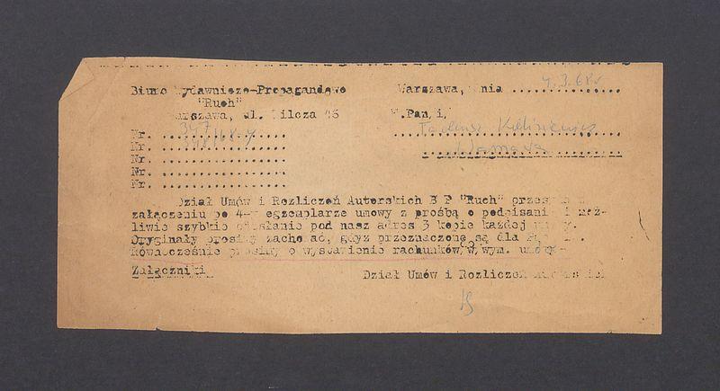 Ruch: wycinek urzędowy