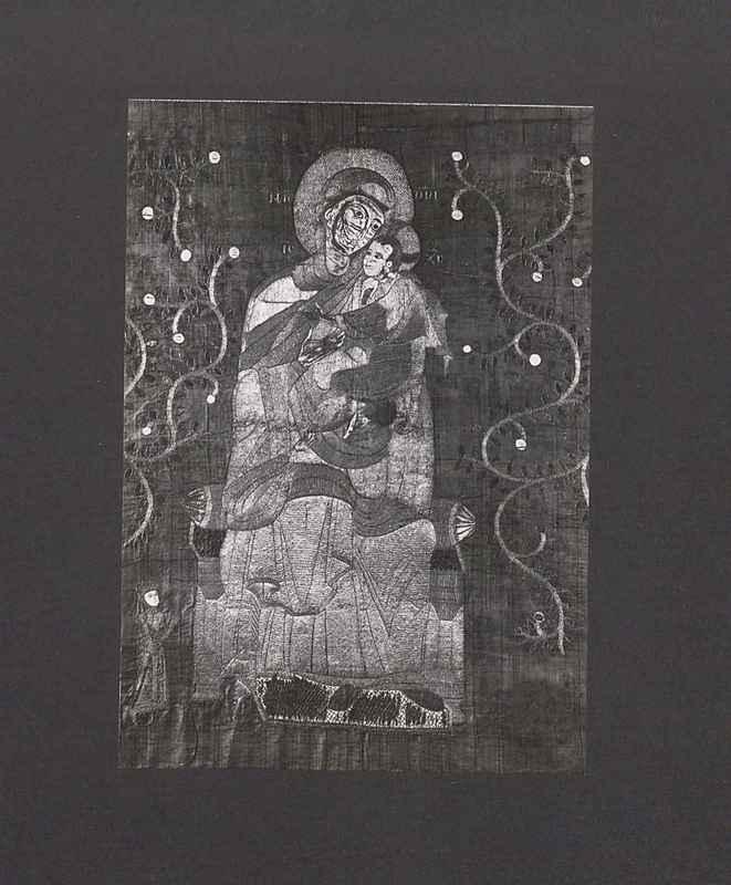 Muttergotes aus dem Antependium des Otto I. von Grandson mit Stifter 