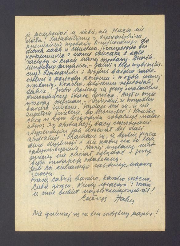 Tadeusz Kochanie - piszę dopiero teraz, bo grzęznę w kłopotach [...]