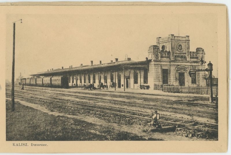 Album Kalisza - "16 Widoków Heliotypjowych" - Dworzec