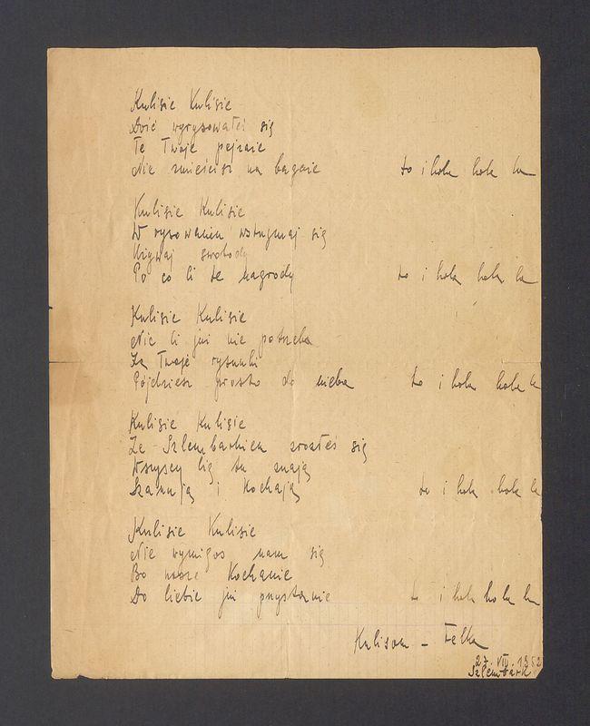 Kulisie, Kulisie [...]