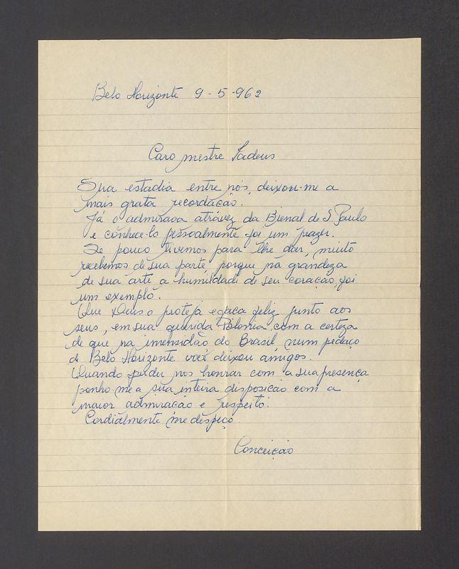 Caro mestre Tadeus [...]