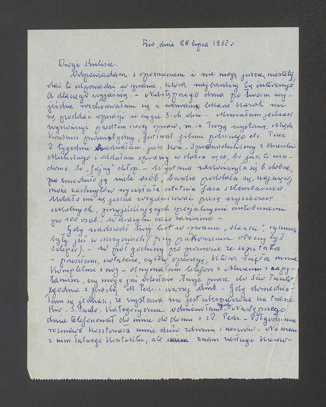 Drogi Kulisie. Odpowiadam z opóźnieniem [...]