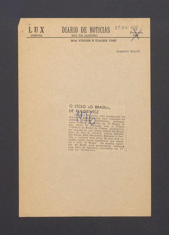 O ciclo "O Brasil" de Kulisiewicz 