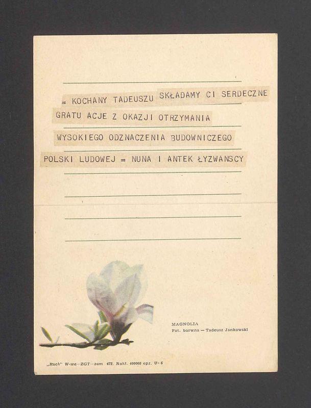 Kochany Tadeuszu składamy ci serdeczne gratulacje [...]