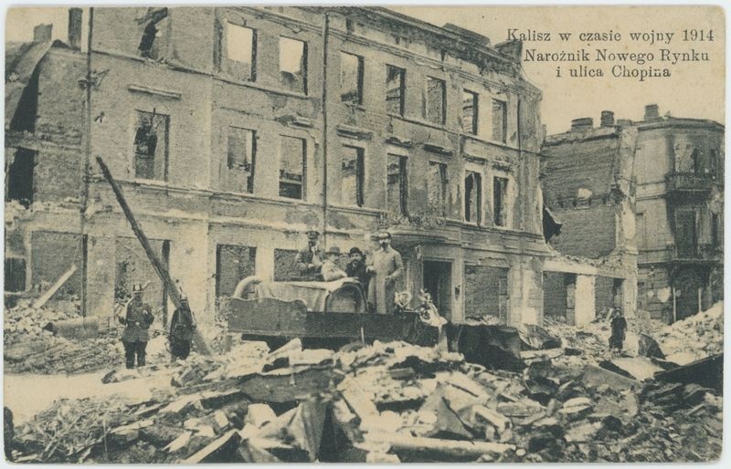Kalisz w czasie wojny 1914
Narożnik Nowego Rynku i ulicy Chopina