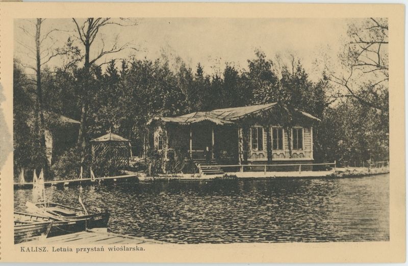 Album Kalisza - "16 Widoków Heliotypjowych" - Letnia przystań wioślarska