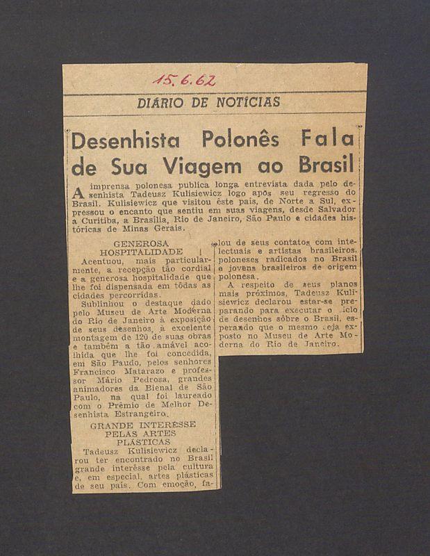 Desenhista Polones Fala de Sua Viagem ao Brasil