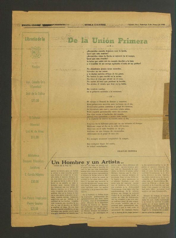 Un Hombre y un Artista: Kulisiewiez