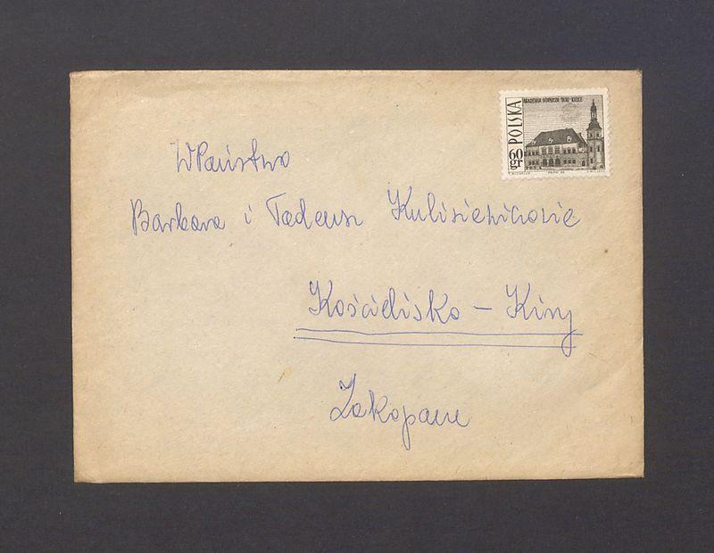 Koperta, nad. B. Sandler