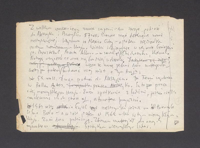 Notatka - wspomnienie z podróży do Meksyku i Brazylii, cz. 1