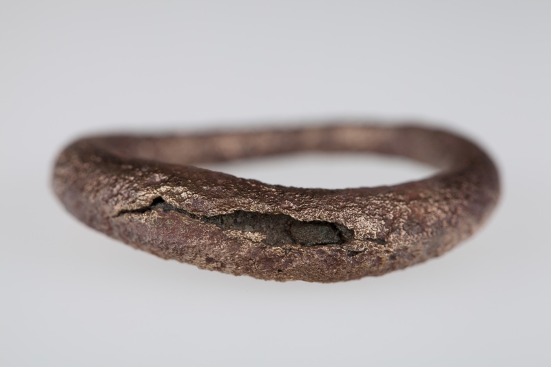 Pierścień brązowy - owalny