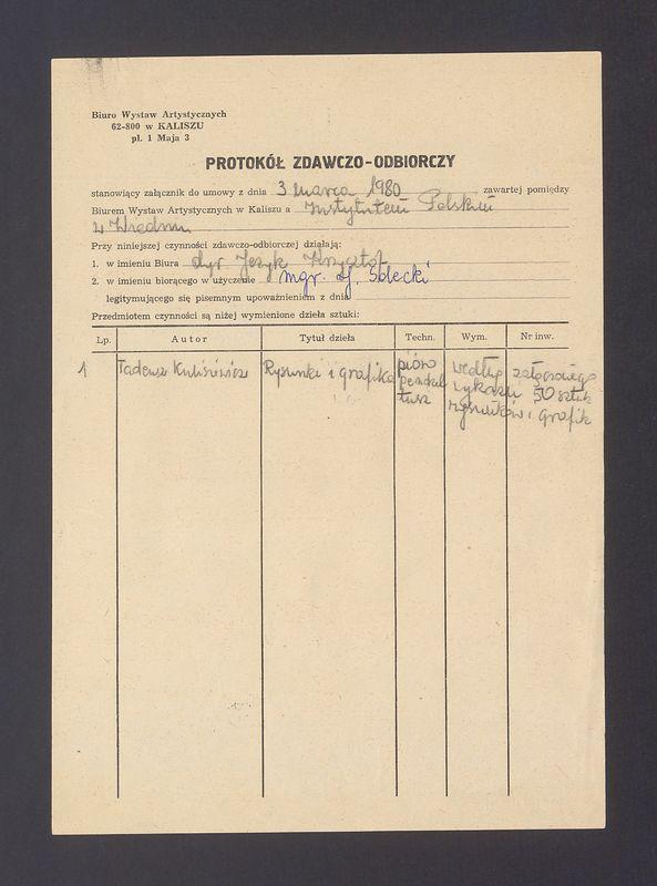 Protokół zdawczo-odbiorczy