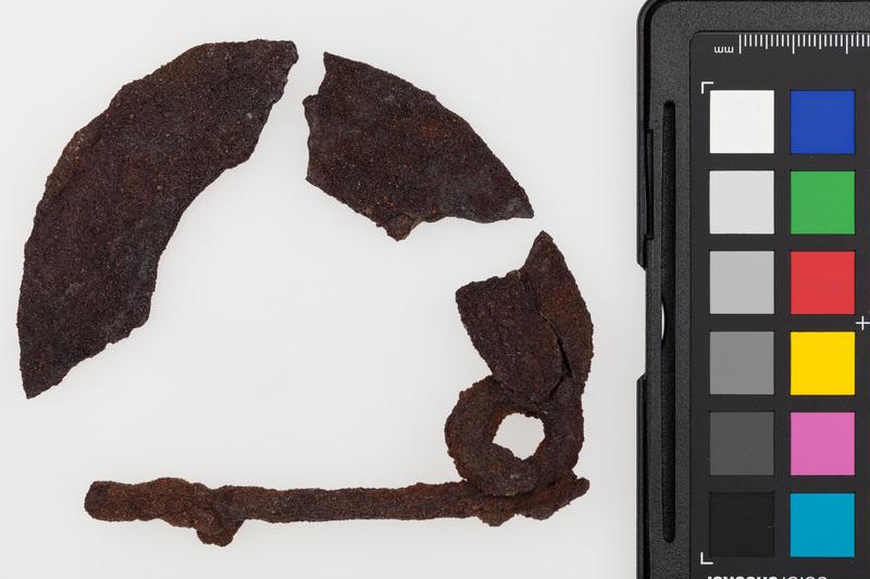 Zapinka żelazna o łukowatym kabłąku, jednoczęściowa