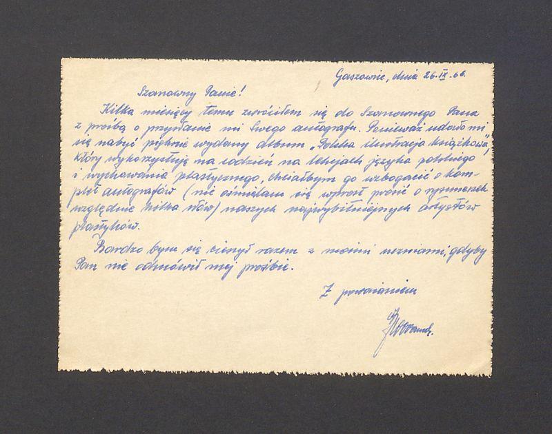 Szanowny Panie! Kilka miesięcy temu zwróciłem się do Szanownego Pana [...]