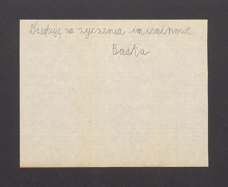 Kochany Panie Profesorze! Hania i Basia dziękują bardzo za pocztówki z Warszawy [...]