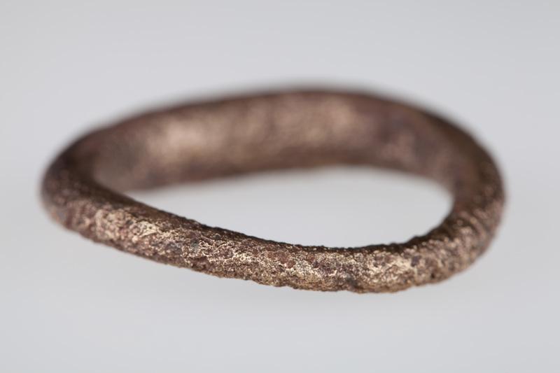 Pierścień brązowy - owalny