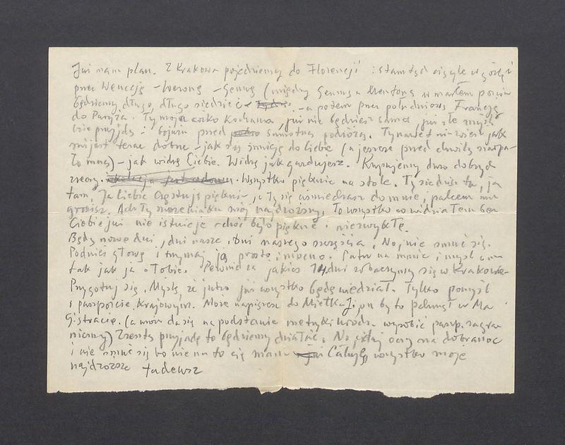 Droga Barbaro, nie, już bez Ciebie nie wyjadę nigdzie [...]