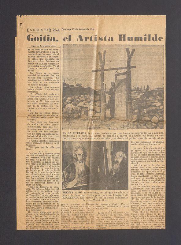 Goitia, el Artista Humilde