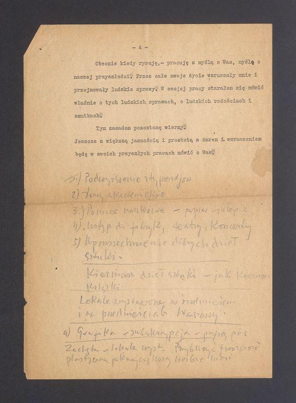 Przemówienie T. Kulisiewicza jako członka Stołecznej Rady Narodowej