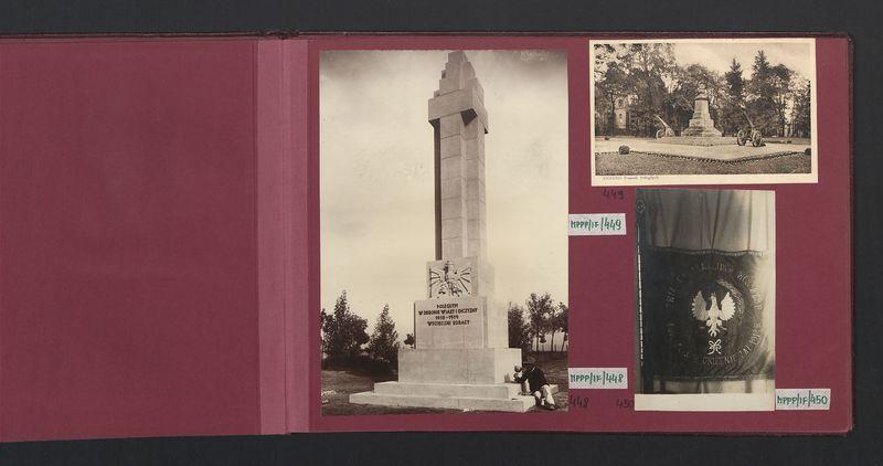 Pomnik Poległych Bohaterów w parku przy dworcu.