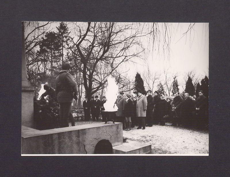 Wizyta żołnierzy radzieckich. Cmentarz św. Piotra.