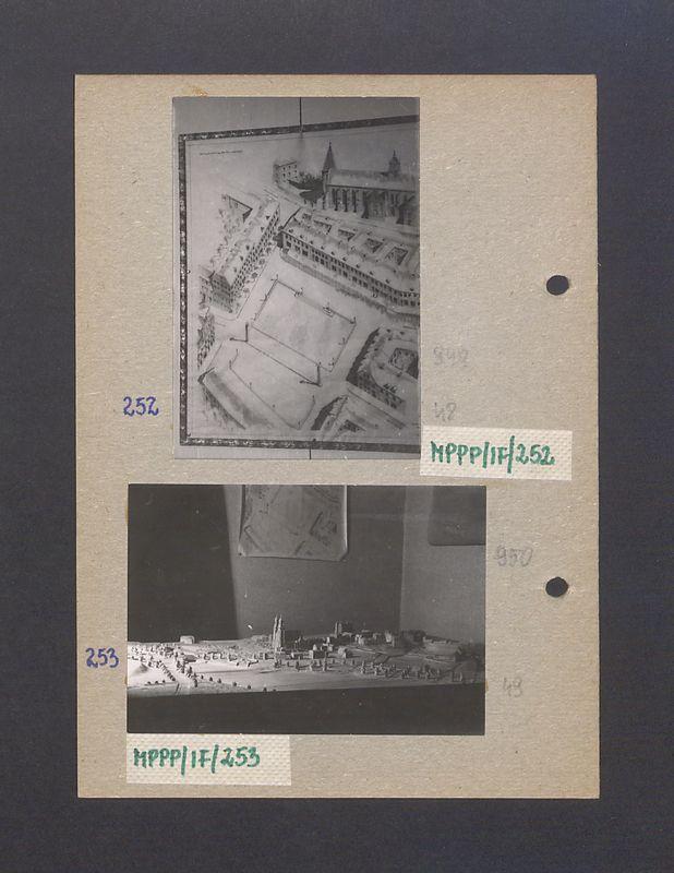 Makieta ilustrująca plan przebudowy miasta.