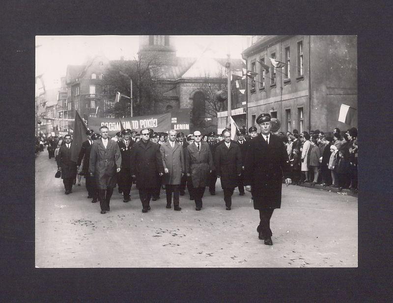 Obchody 1 Maja 1970 r. Pochód.