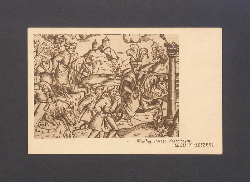 Lech V (Leszek) według starego drzeworytu.