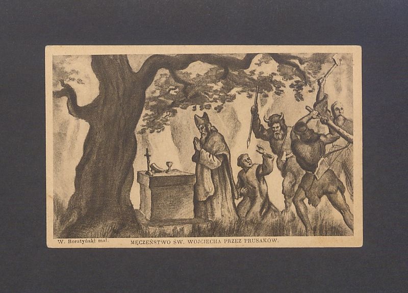 Męczeństwo św. Wojciecha przez Prusaków według W. Boratyńskiego.