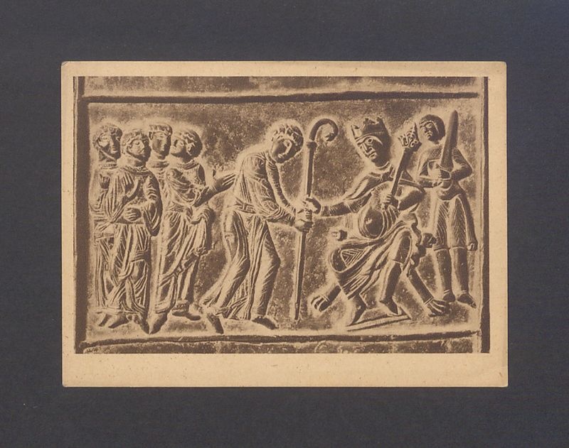 Gniezno, katedra. Fragment spiżowych podwoi