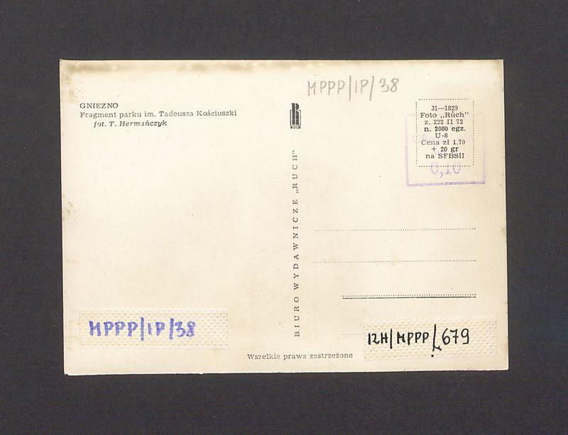 Fragment parku im. Tadeusza Kościuszki.