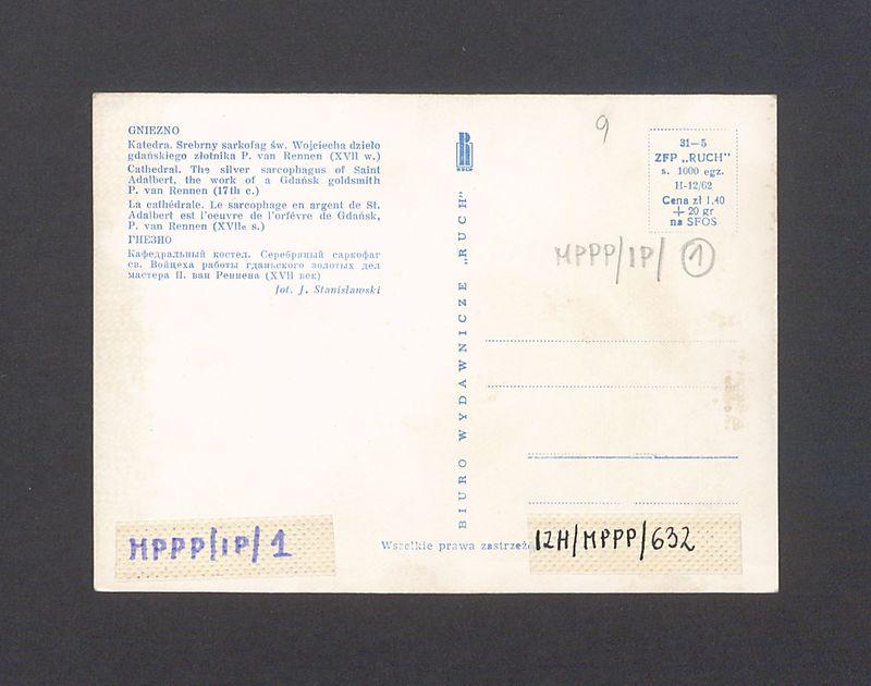 Gniezno, katedra. Srebrny sarkofag św. Wojciecha.