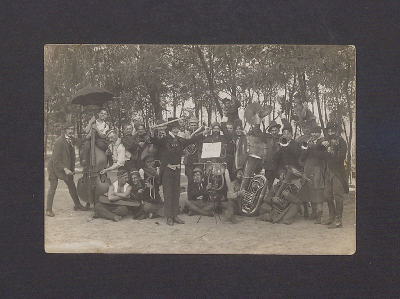 Orkiestra wojskowa 69 Pułku Piechoty w Wolsztynie.