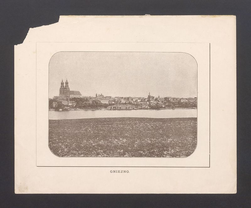Widok miasta, ilustracja umieszczona w publikacji E. Raczyńskiego, Wspomnienia z Wielkopolski.
