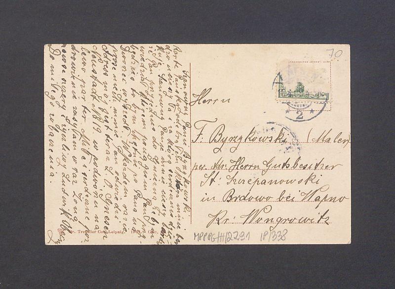 Gniezno. Park Miejski z altaną i mostkiem.